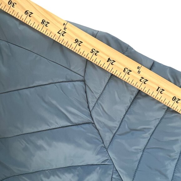 Essentials Mens LRG Jacket Blue Quilted Puffer Full Zip Lightweight Coat - Picture 11 of 11